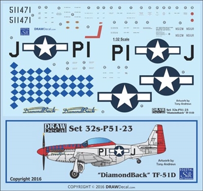1:32 N.A. TF-51D Mustang  'DiamondBack'