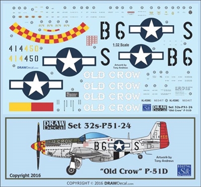 1:32 N.A. P-51D Mustang  'Old Crow'