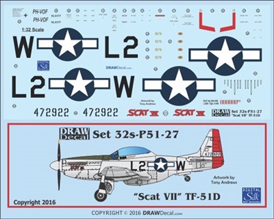1:32 N.A. TF-51D Mustang  Robin Olds "Scat VII"