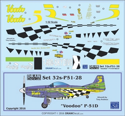 1:32 N.A. P-51D Mustang  "Voodoo"