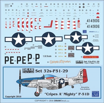 1:32 N.A. P-51D Mustang  "Cripes A' Mighty"