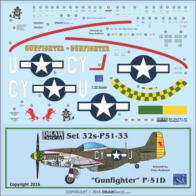 1:32 N.A. P-51D Mustang  "Gunfighter"