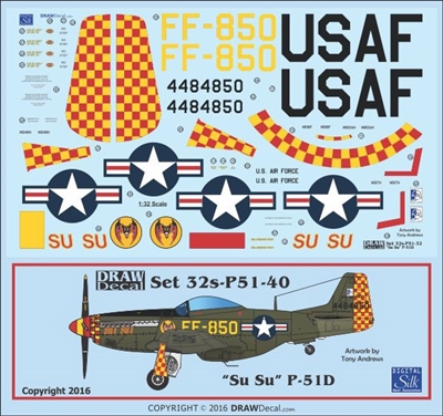 1:32 N.A. P-51D Mustang  "Su Su"