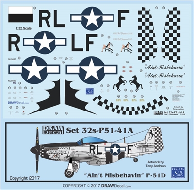 1:32 N.A. P-51D Mustang  "Ain't Misbehavin'" (1999)