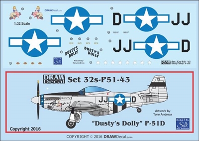 1:32 N.A. P-51D Mustang  "Dusty's Dolly"