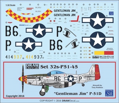 1:32 N.A. P-51D Mustang  "Gentleman Jim"