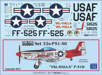 1:32 N.A. P-51D Mustang  "Val-Halla"