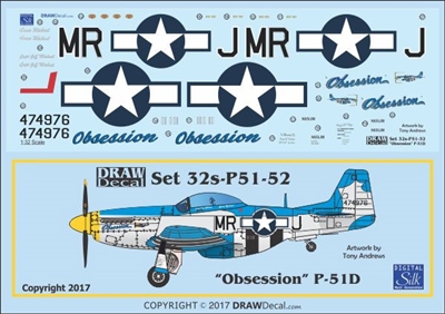 1:32 N.A. P-51D Mustang  "Obsession"