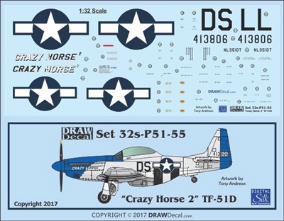 1:32 N.A. TF-51 Mustang  "Crazy Horse 2"