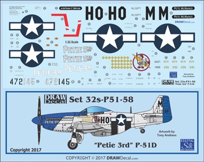 1:32 N.A. P-51D Mustang  "Petie 3rd"