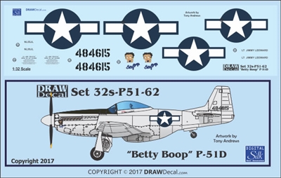 1:32 N.A. P-51D Mustang  "Betty Boop"
