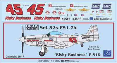 1:32 N.A. P-51D Mustang "Risky Business"