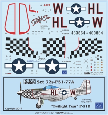 1:32 N.A. P-51D Mustang "Twilight Tear"