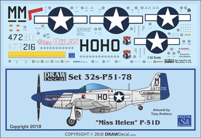1:32 N.A. P-51D Mustang "Miss Helen"