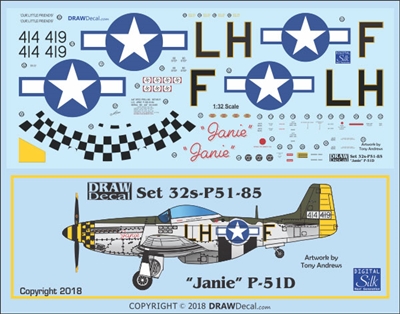 1:32 N.A. P-51D Mustang "Janie"