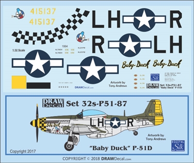 1:32 N.A. P-51D Mustang "Baby Duck"