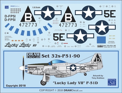 1:32 N.A. P-51D Mustang "Lucky Lady VII"