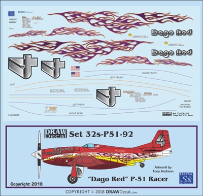 1:32 N.A. P-51D Mustang "Dago Red"