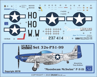 1:32 N.A. P-51D Mustang "Moonbeam McSwine"