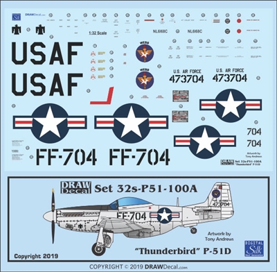 1:32 N.A. P-51D Mustang "Thunderbird" (2007 cs)