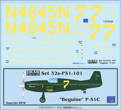 1:32 N.A. P-51C Mustang "Beguine"