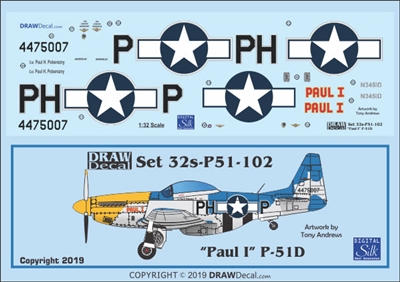 1:32 N.A. P-51D Mustang "Paul I"