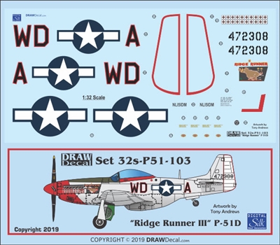 1:32 N.A. P-51D Mustang "Ridge Runner III"