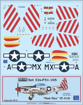 1:32 N.A. TF-51D Mustang "Mad Max"