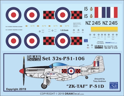 1:32 N.A. P-51D Mustang "NZ2415 / ZK-TAF""