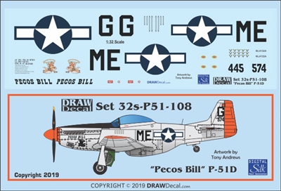1:32 N.A. P-51D Mustang "Pecos Bill"