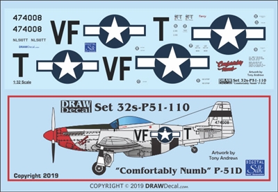 1:32 N.A. P-51D Mustang "Comfortably Numb"