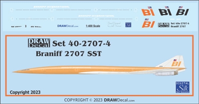1:400 Braniff Boeing 2707 SST