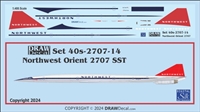 1:400 NWA Northwest Airlines Boeing 2707 SST