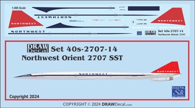 1:400 NWA Northwest Airlines Boeing 2707 SST