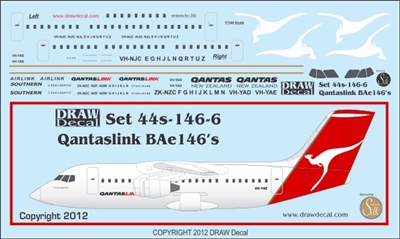 1:144 QANTASLink Bae 146's