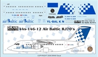1:144 Air Baltic Bae RJ70's