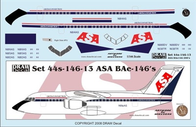 1:144 ASA (Delta Connection) Bae 146-200