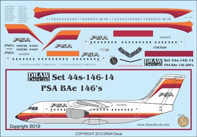 1:144 PSA Bae 146-200