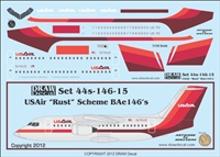 1:144 US Air (red cs) Bae 146-200