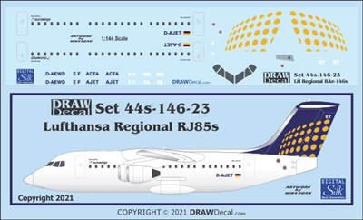 1:144 Lufthansa Regional Eurowings Bae RJ85 (146-200)