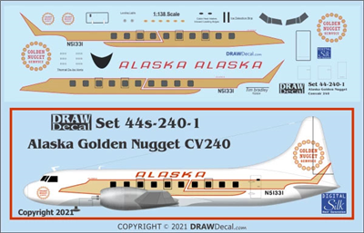 1:138 Alaska Airlines Convair 240