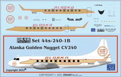 1:144 Alaska Airlines Convair 240