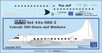 1:144 Convair 580 Detail sheet