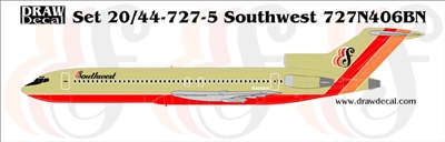 1:144 Southwest Boeing 727-200