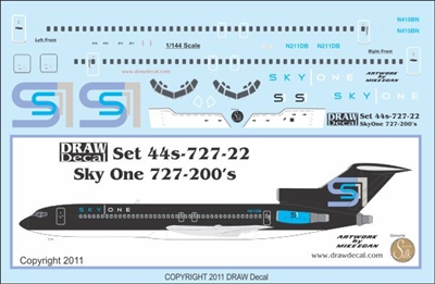 1:144 SkyOne Boeing 727-200