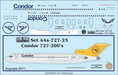1:144 Condor Boeing 727-200