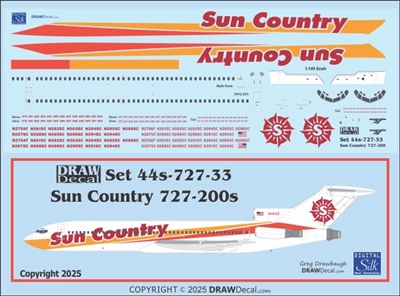 1:144 Sun Country Boeing 727-200