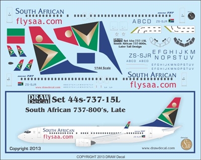 1:144 South African Boeing 737-800