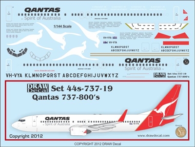 1:144 QANTAS Boeing 737-800