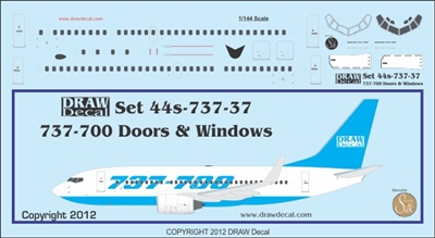 1:144 Boeing 737-700 Doors and Windows